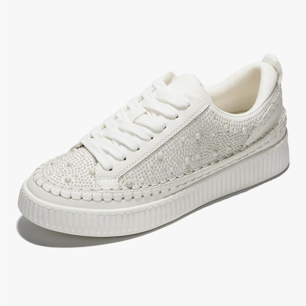 Elegant White Women's Sneaker
